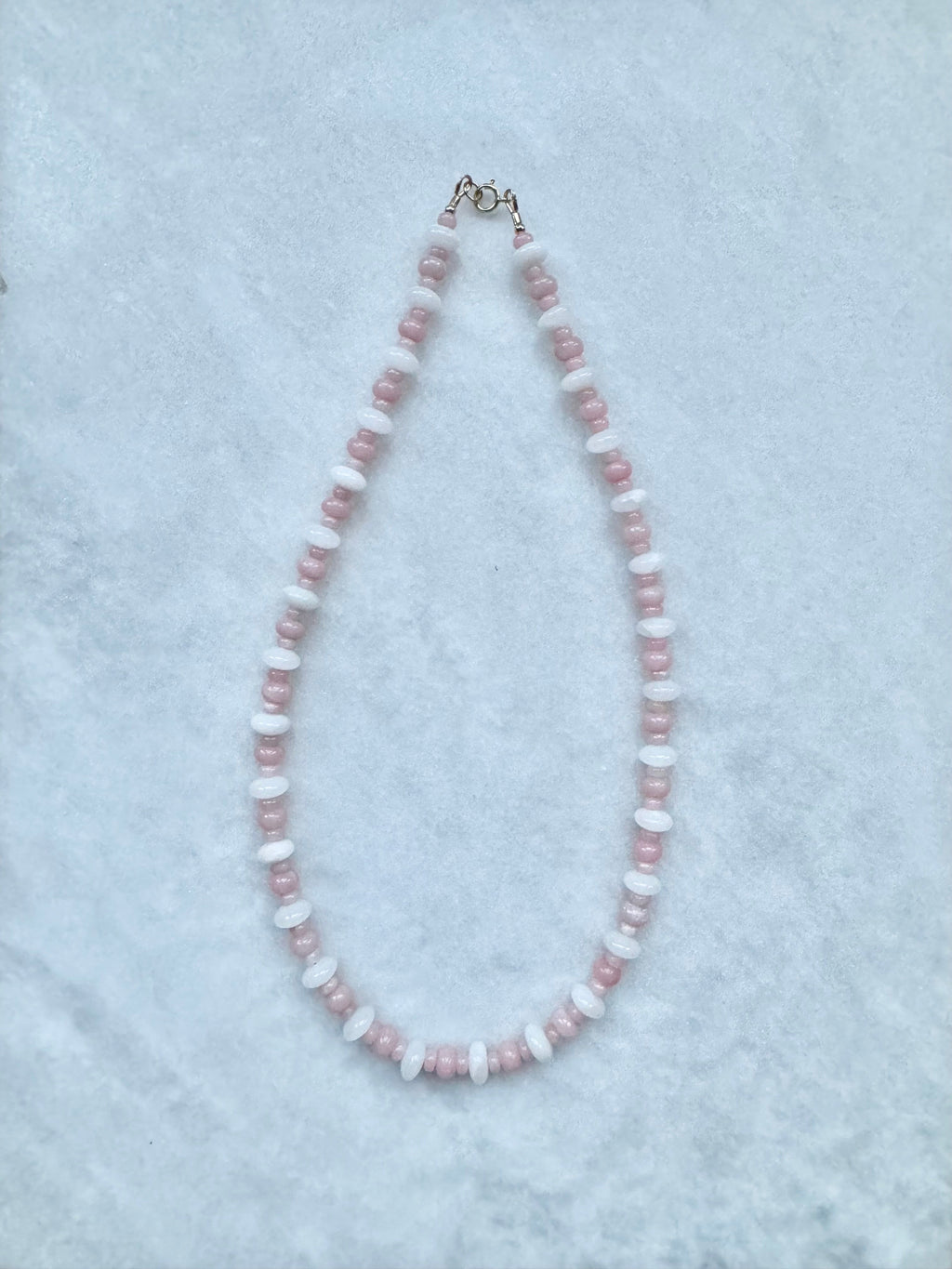 Pink Opal & Jade Necklace South Bay Evans General Store