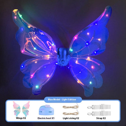 Light-emitting Children's Electric Butterfly Wings Back Decoration Angel Little Fairy Toy