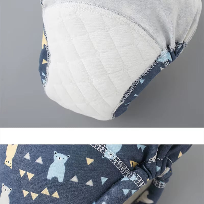 Newborn Training Pants Baby Shorts Print Color Washable Underwear Boy Girl Cloth Diaper Reusable Nappies Infant Stuff