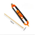 Adjustable Profile Gauge with Locking Mechanism - Precision Contour Tool for Woodworking & Irregular Shape Measurement