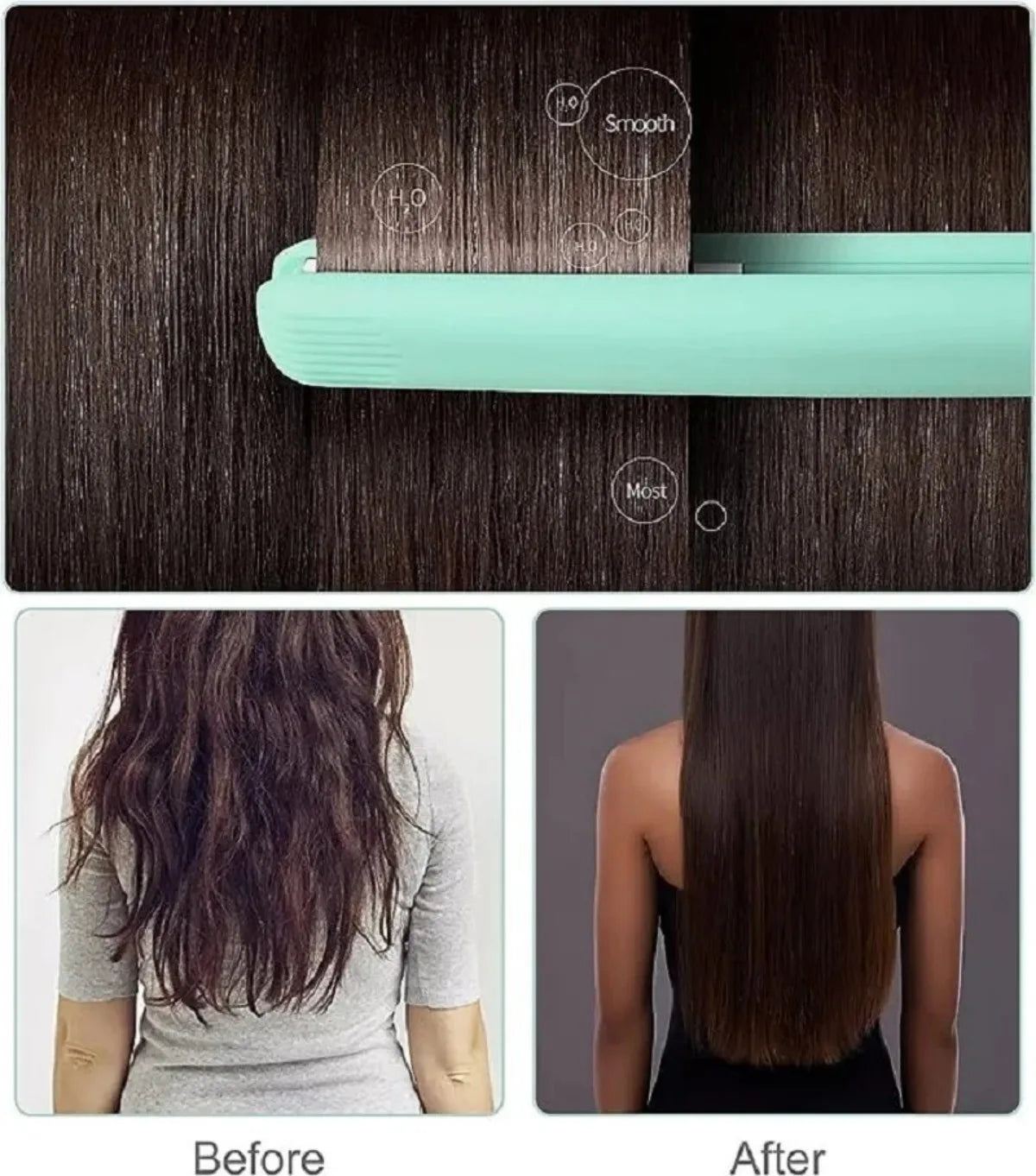 Mini Hair Straightener, Multi-Color Splint, Quick Heating, Non-Damaging Ceramic Plate, Bangs Clip, Curling and Straightening