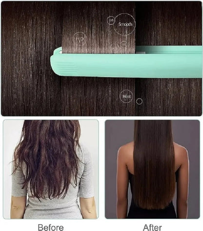 Mini Hair Straightener, Multi-Color Splint, Quick Heating, Non-Damaging Ceramic Plate, Bangs Clip, Curling and Straightening