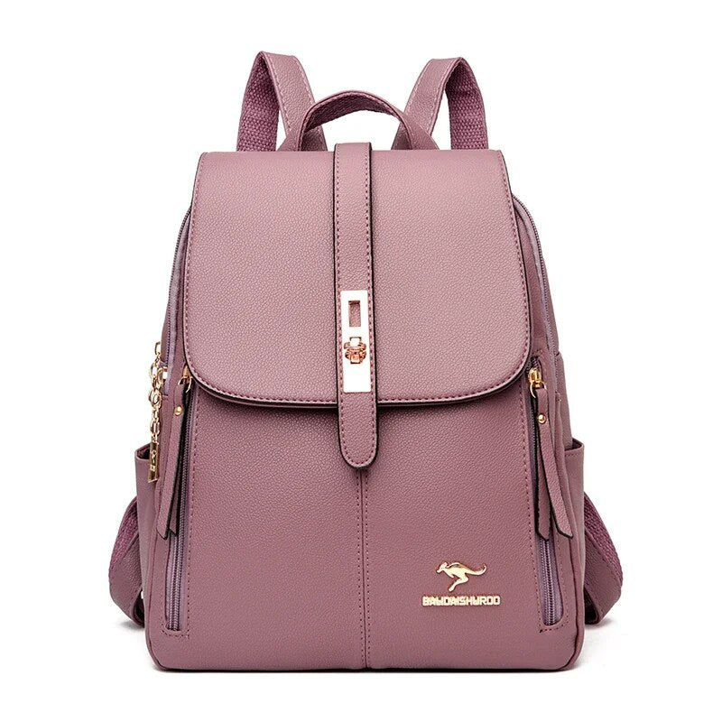 Mochila Cartera de Cuero Vintage