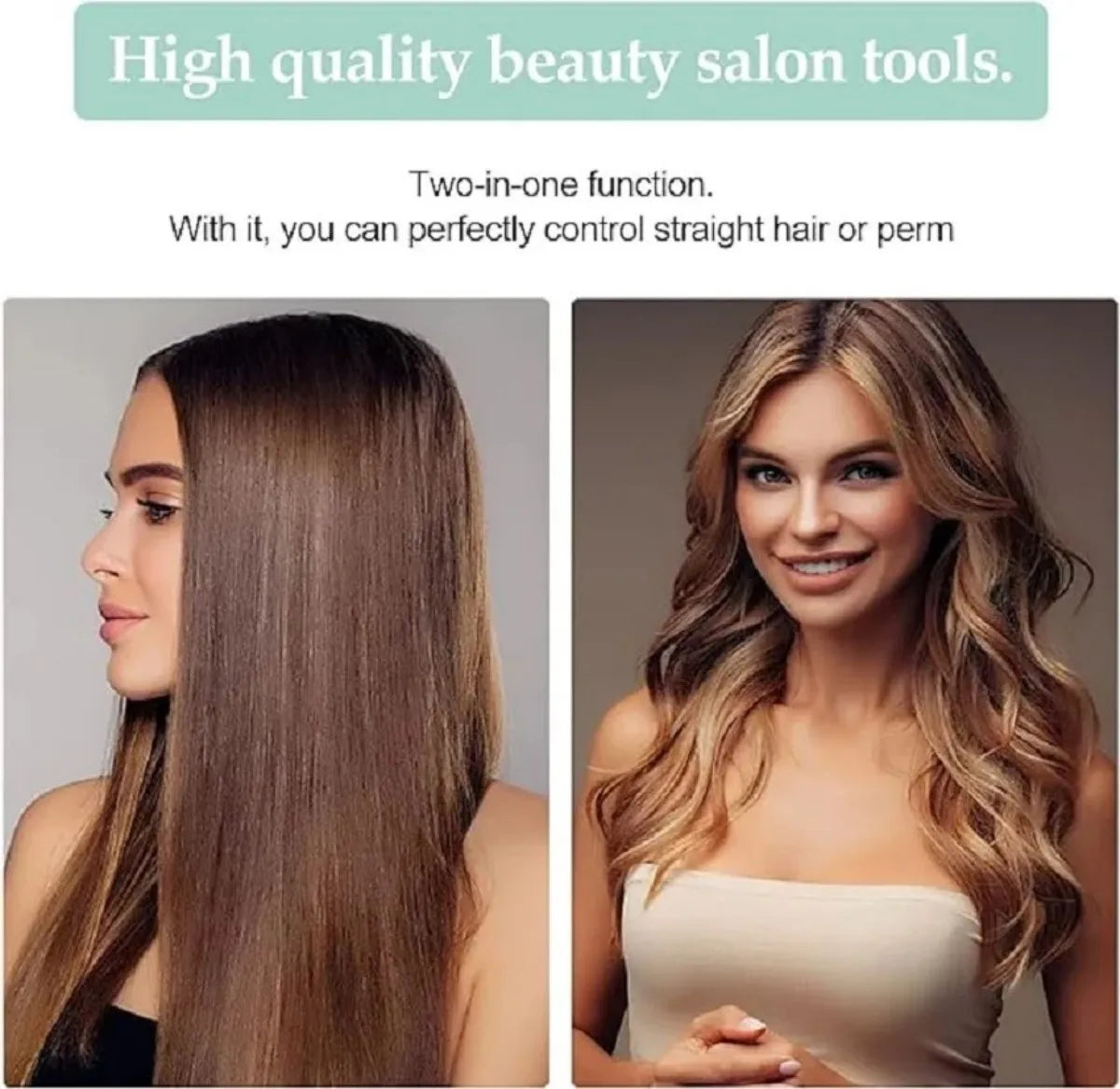 Mini Hair Straightener, Multi-Color Splint, Quick Heating, Non-Damaging Ceramic Plate, Bangs Clip, Curling and Straightening