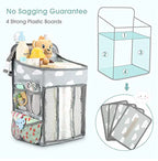 Portable Baby Crib Organizer Bed Hanging Bag Maroon Asteria