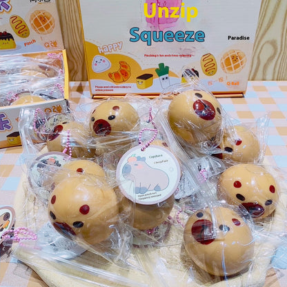 Capabala Capybara Fluid Squeezing Toy Doll Vent Decompression Small Toy