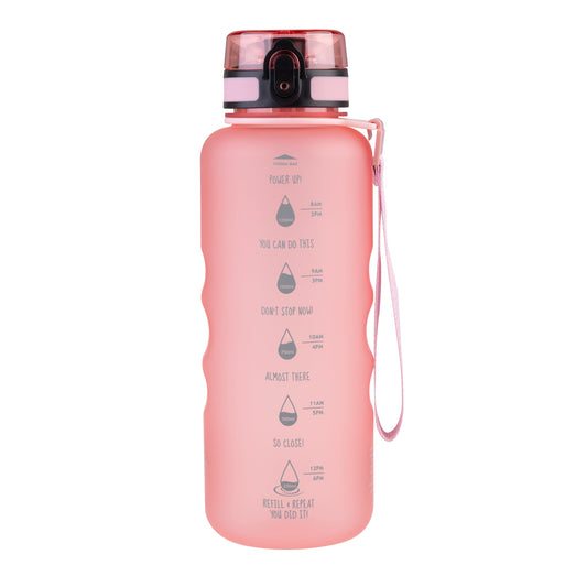 Oasis Tritan Motivational Sports Bottle 1.5L - Glow Pink