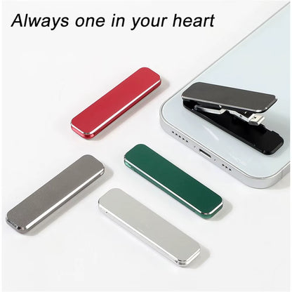 Mini Invisible Portable Foldable Mobile Phone Stand Aluminum Alloy Desktop Mount Material Holder Adjustable Angle