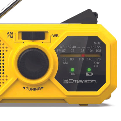 Emerson Emergency AM / FM Radio with Weather Band and Power Bank Black Lavender