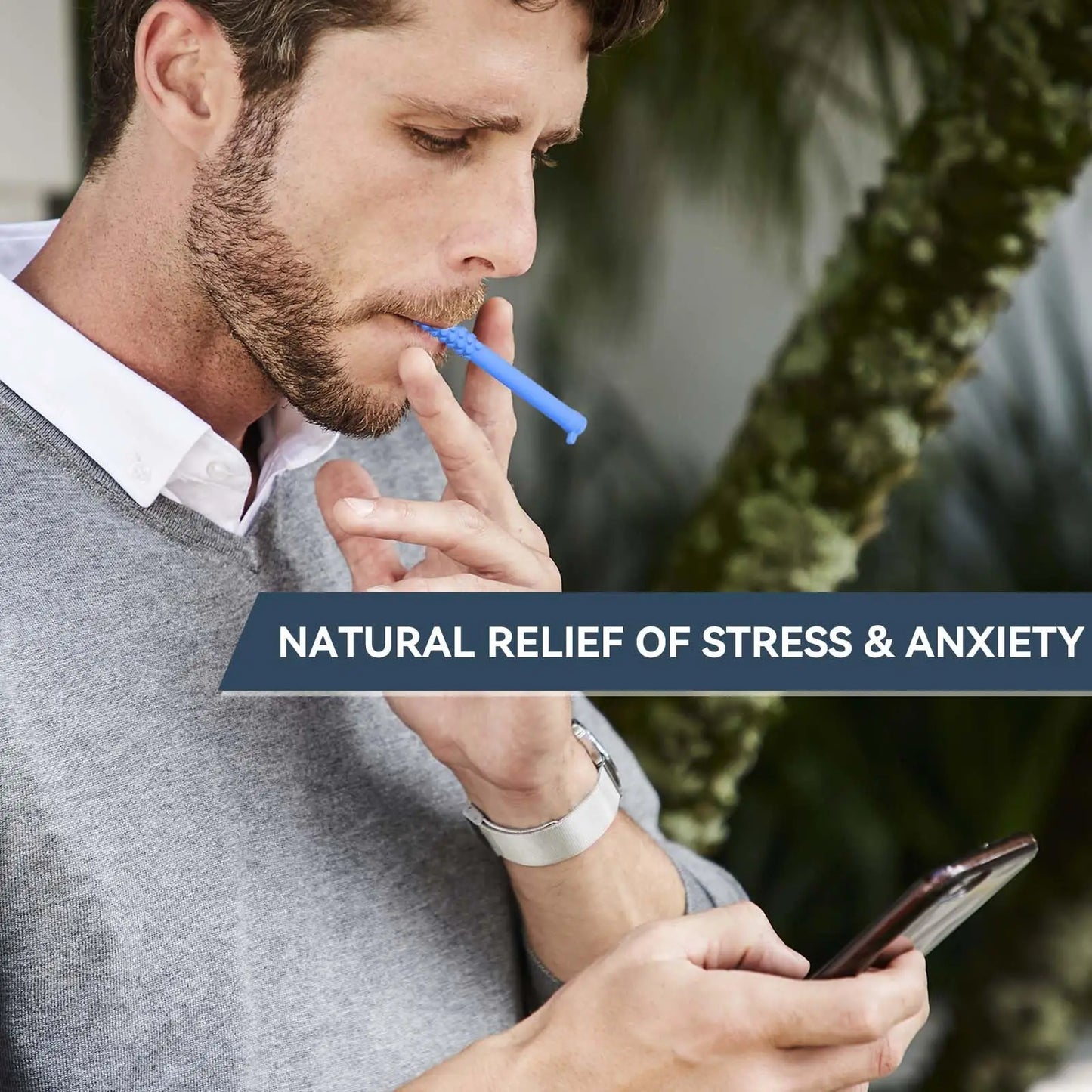 Chewable Breather Quit, Chewable Essential Oil Breath Stick, Chewable Breather Stick with Essential Oil for Aromatherapy on The