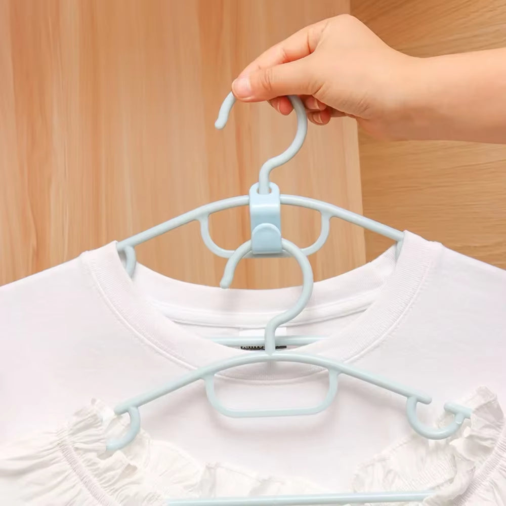 5Pcs Hanger Hook Connector Can Stack Clothes Hooks, Wardrobe Organizing and Storage Multifunctional Hook Connection Buckle