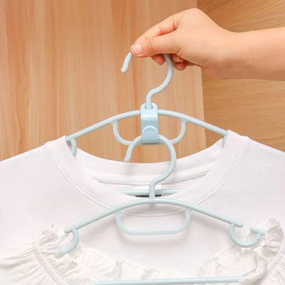 5Pcs Hanger Hook Connector Can Stack Clothes Hooks, Wardrobe Organizing and Storage Multifunctional Hook Connection Buckle