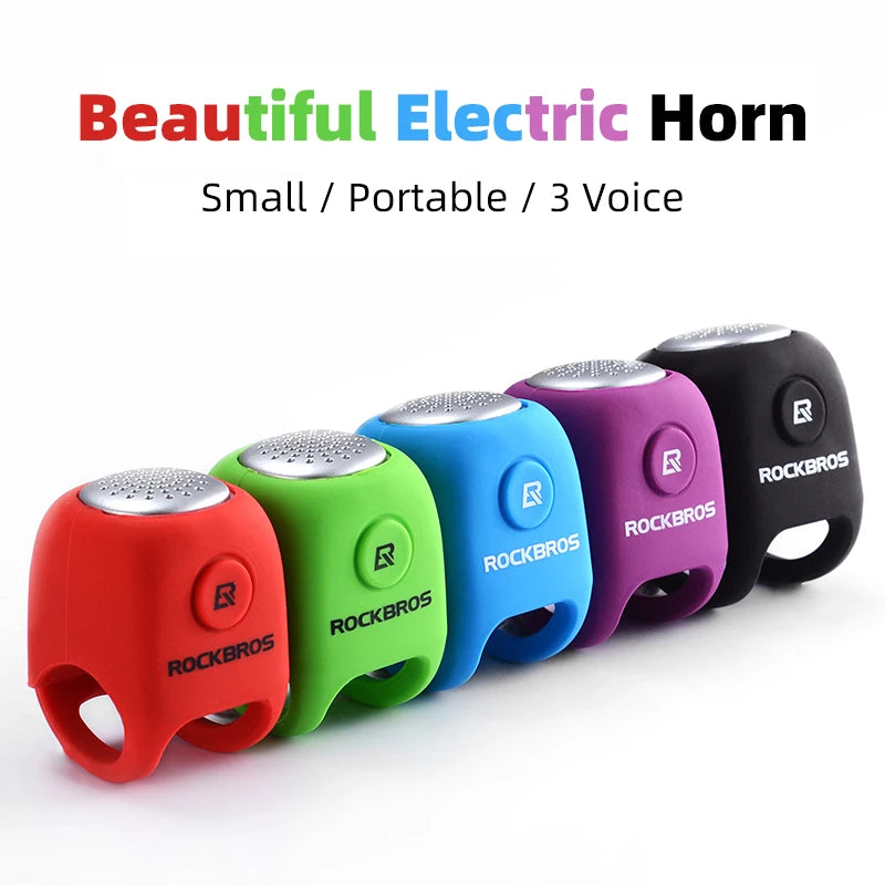 Electric Cycling Bell 110 Db Horn Rainproof MTB Bicycle Handlebar Silica Gel Shell Ring Bike Bell Bicycle Accessories