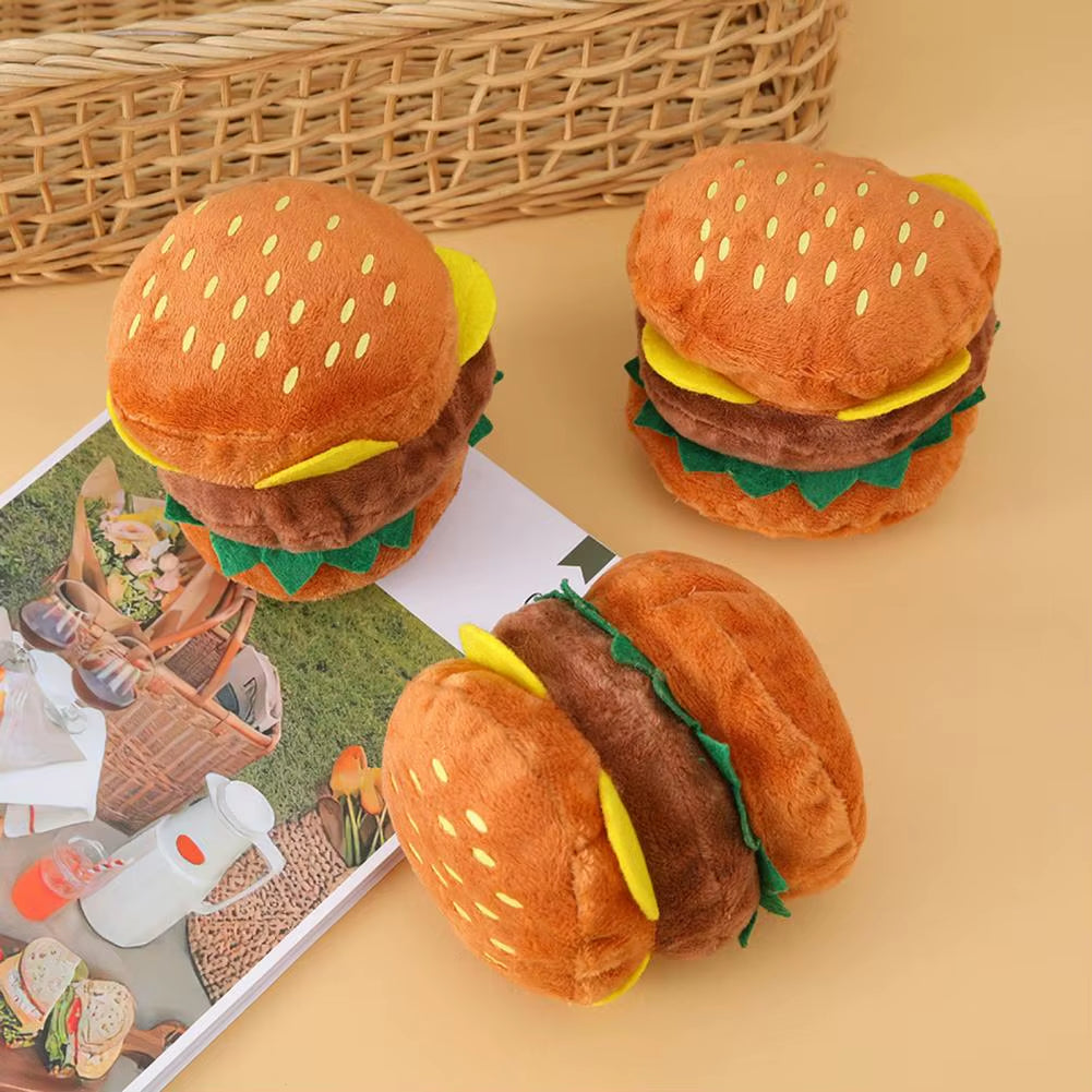 Burger-Shaped Pet Hat Pet Burger Hat Funny Hamburg Shape Pet Hat for Dogs Cats Adjustable Headgear Costume for Photography Props