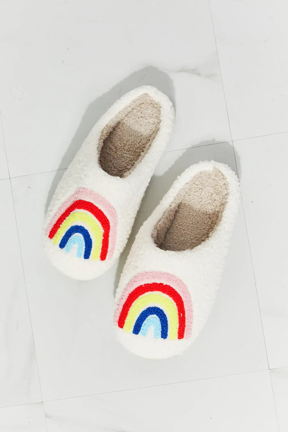 MMShoes Pantufla de Felpa Arcoíris