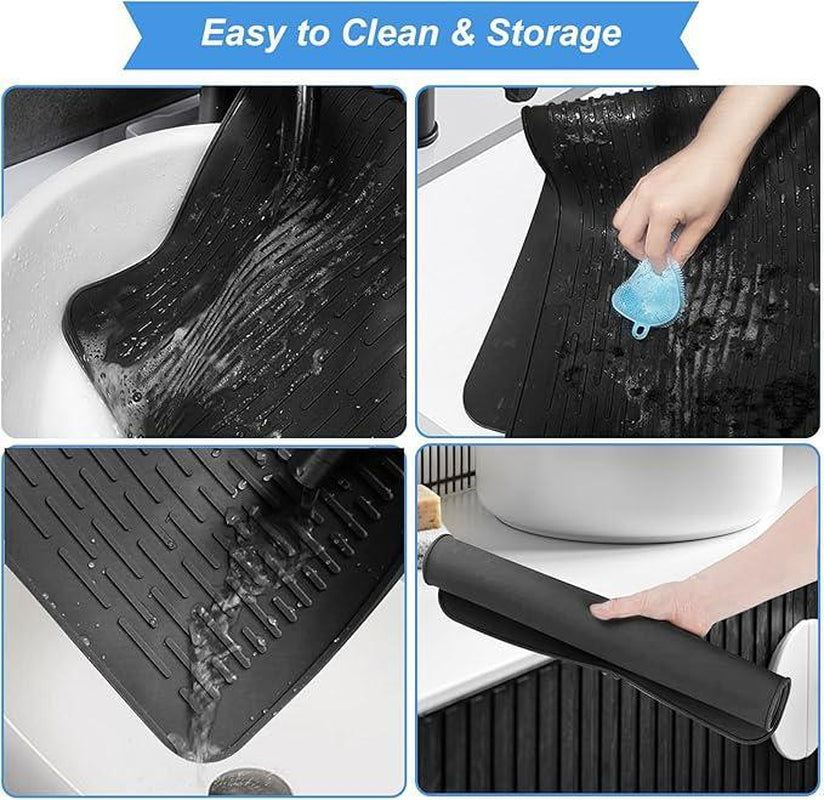 【Tik Tok Top Seller】Heat Resistant Silicone Stove Cover Mat& Utensils, Non-Slip Stove Protector, 2024 Kitchen Gadgets,Gifts for Mo,Winter Gift Heat Resistant Heat Resistant Handheld Kitchen Accessory Top Mat Silicone Non-Slip Stove Protector Mat