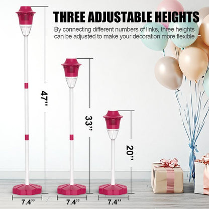 Hosim Bubble Machine Automatic,Height 47 Inches Vertical Bubble Machine for Parties, Outdoor Battery Bubble Maker with Lights,Bubble Blower Machine for Wedding Kids Toddlers Birthday Party Pink