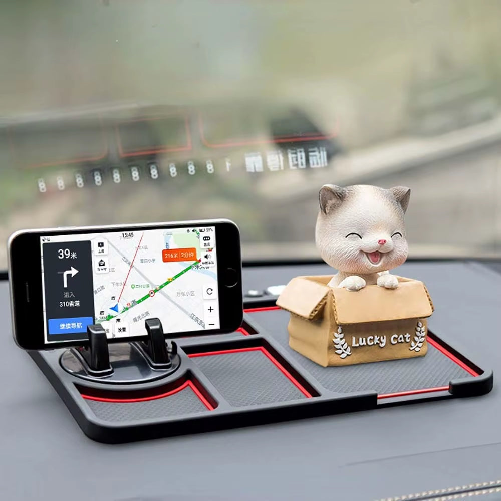 Non-Slip Phone Pad for 4-In-1 Car Parking Number Card Anti-Slip Mat Auto Holder Sticky anti Slide Dash Phone Mount
