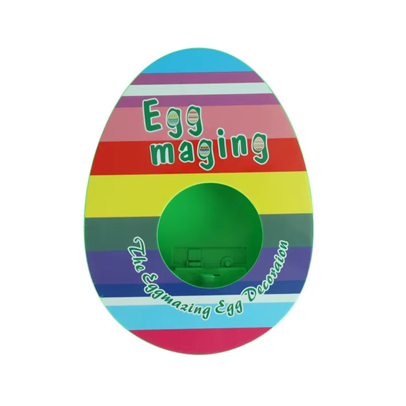 Easter Egg Decorating Kit Diy Graffiti Electric Rotating Machine with Rabbit Egg Painting Machine Lights Music Painter
