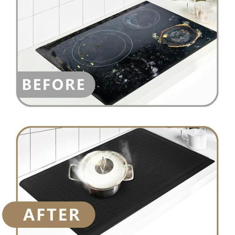 【Tik Tok Top Seller】Heat Resistant Silicone Stove Cover Mat& Utensils, Non-Slip Stove Protector, 2024 Kitchen Gadgets,Gifts for Mo,Winter Gift Heat Resistant Heat Resistant Handheld Kitchen Accessory Top Mat Silicone Non-Slip Stove Protector Mat