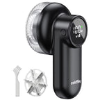 Coldsky Rechargeable Lint Shaver with Digital Display Fabric Shaver Sweater Shaver 3-Speeds with 6-Leaf Blades for Clothes Sofa