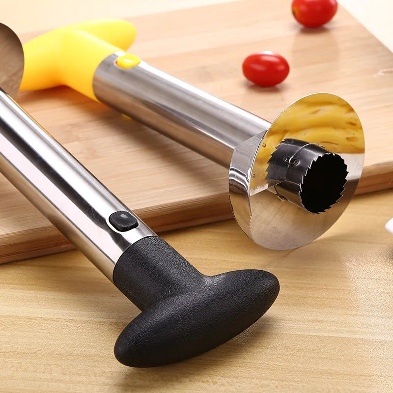 Pineapple Peeler Cutter Corer Slicers Stainless Steel Pineapple Corer Easy Fruit Parer Cutter Kitchen Restaurant Accessories