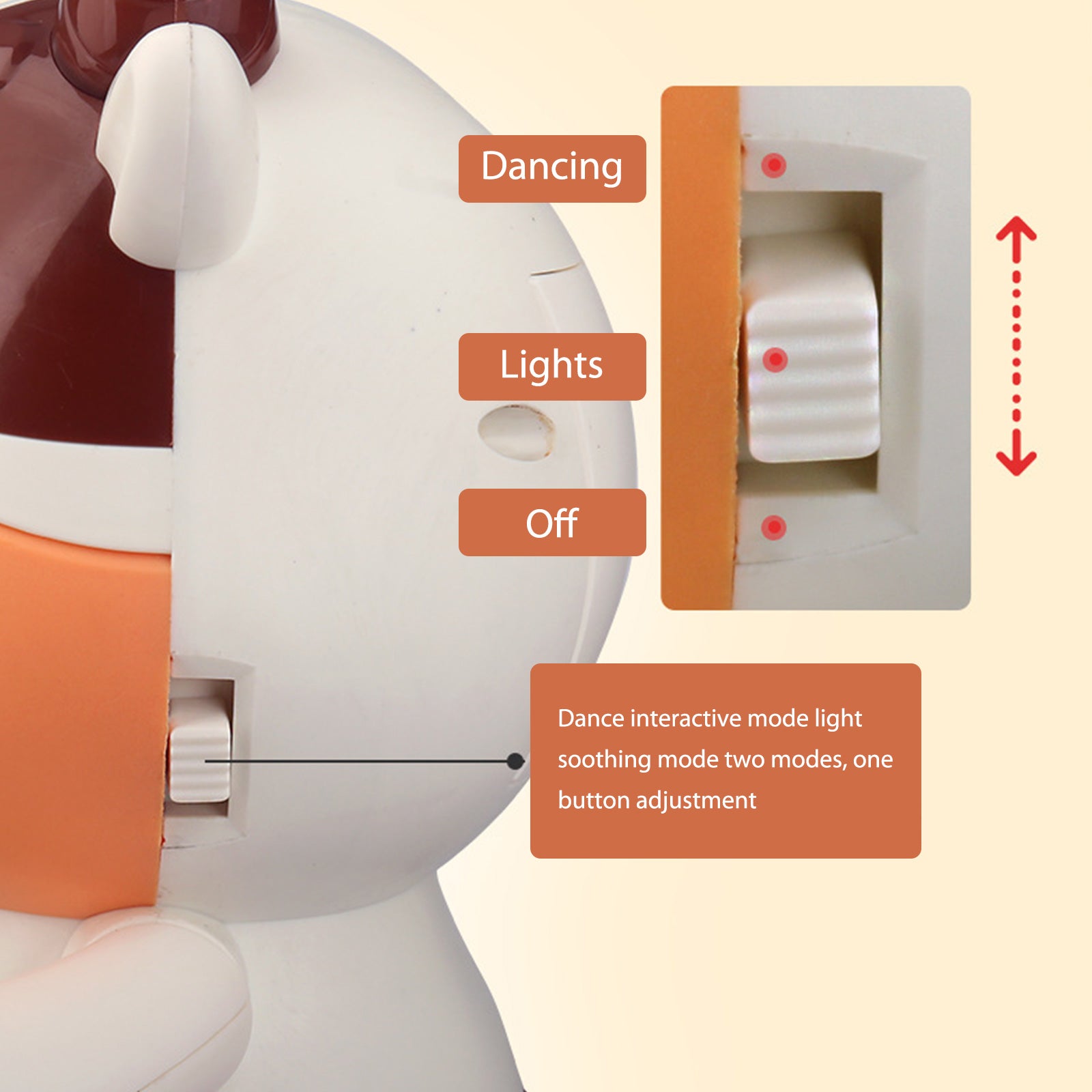 Music And Light Swing Dance Robot Electric Doll CJDropshipping