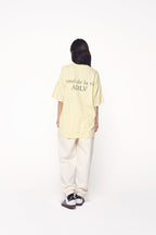 ADLV BASIC LOGO SEASON3 SHORT SLEEVE T-SHIRT LIGHT YELLOW Inkfusion Store