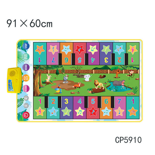 Children's Early Childhood Education Animal Piano Mat Multifunctional Music Blanket Toy CJDropshipping