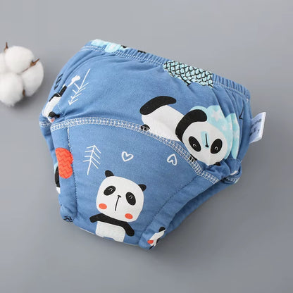 Newborn Training Pants Baby Shorts Print Color Washable Underwear Boy Girl Cloth Diaper Reusable Nappies Infant Stuff