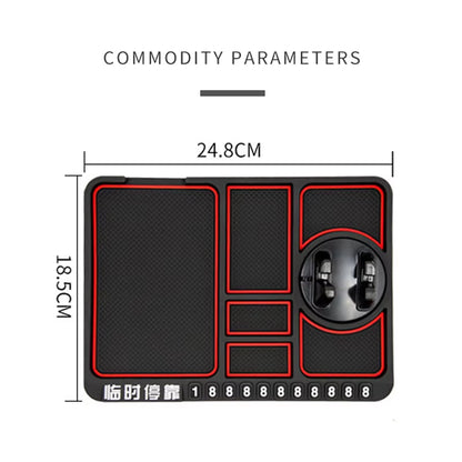 Non-Slip Phone Pad for 4-In-1 Car Parking Number Card Anti-Slip Mat Auto Holder Sticky anti Slide Dash Phone Mount