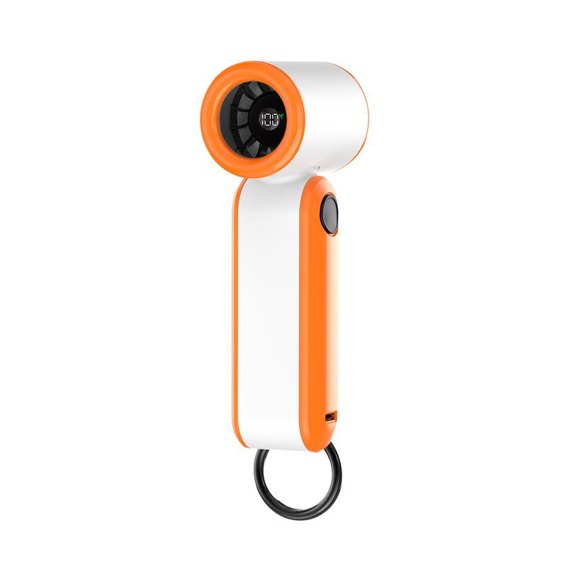 PLAYHOT Portable Handheld Turbo Fan 5Gear 17400 RPM, up to 8 Working Hours, Battery Operated, Air Turbo Tech Hand Fan for Outdoor Activities, Travel & Working