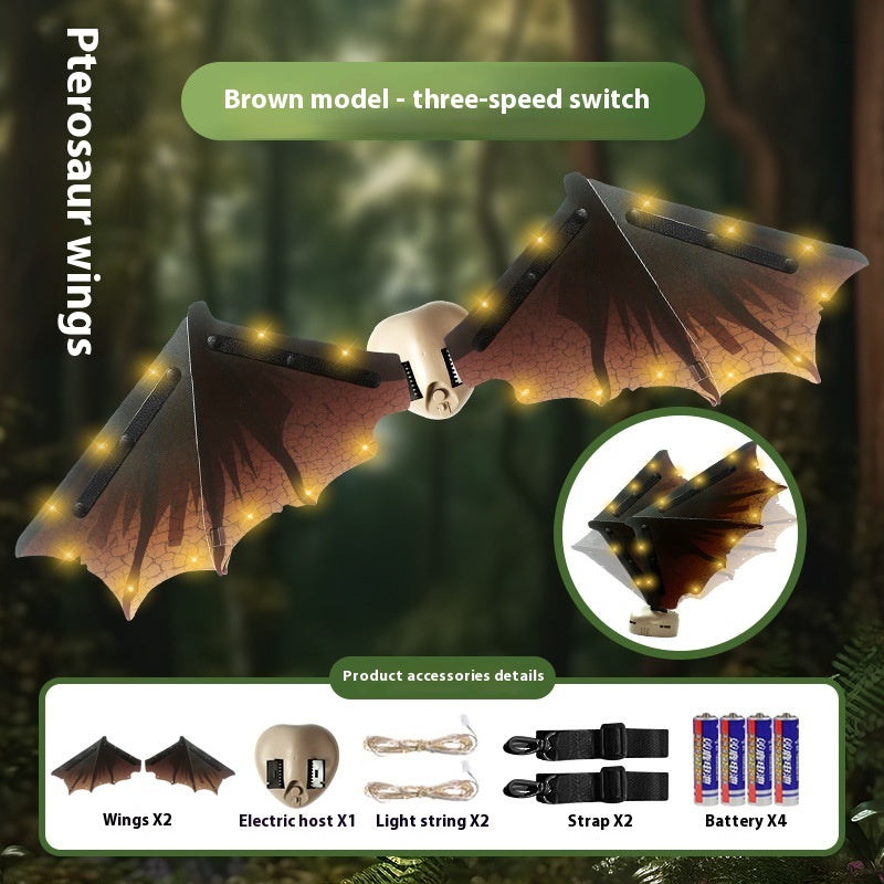 Light-emitting Children's Electric Butterfly Wings Back Decoration Angel Little Fairy Toy