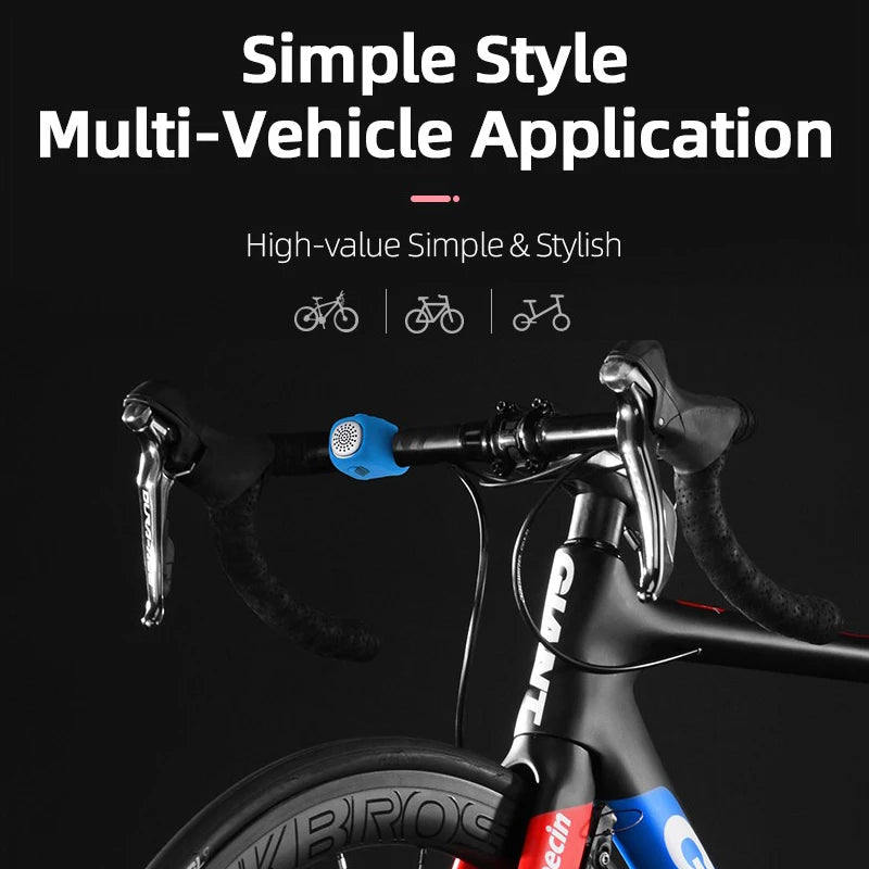 Electric Cycling Bell 110 Db Horn Rainproof MTB Bicycle Handlebar Silica Gel Shell Ring Bike Bell Bicycle Accessories