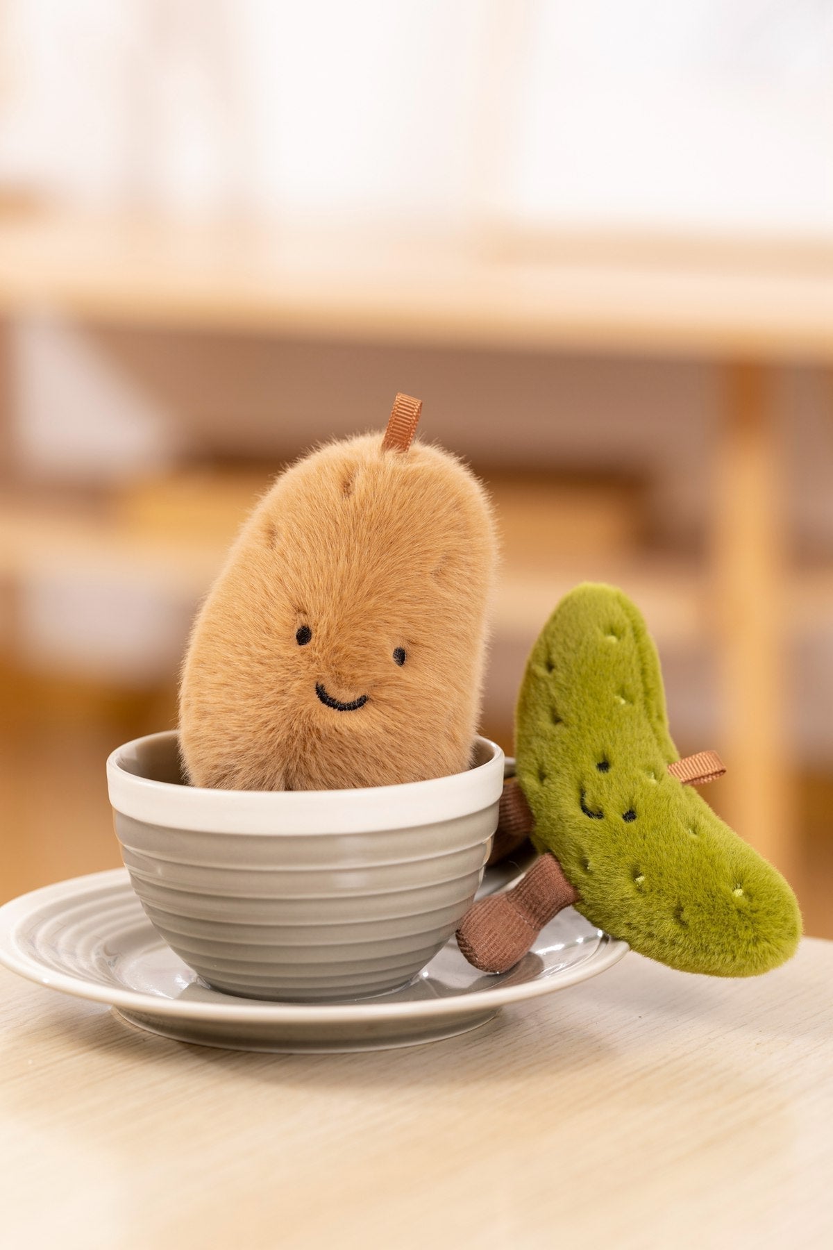 Plush Potato and Cucumber Toy - Cute Childrens Gift South Bay Evans General Store