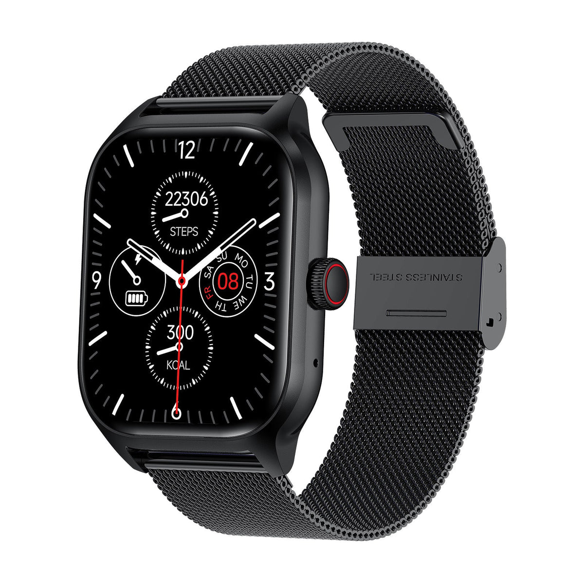 LEMFO LT10 2.01 inch TFT Screen Smart Watch Supports Bluetooth Call / Health Monitoring, Steel Strap, Silicone Strap CJDropshipping