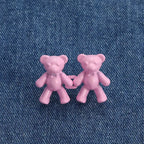 2Pcs Adjustable Jean Buttons Pins Cute Bear Pants Button Pins No Sew and Tools Instant Pant Waist Tightener for Loose Jeans