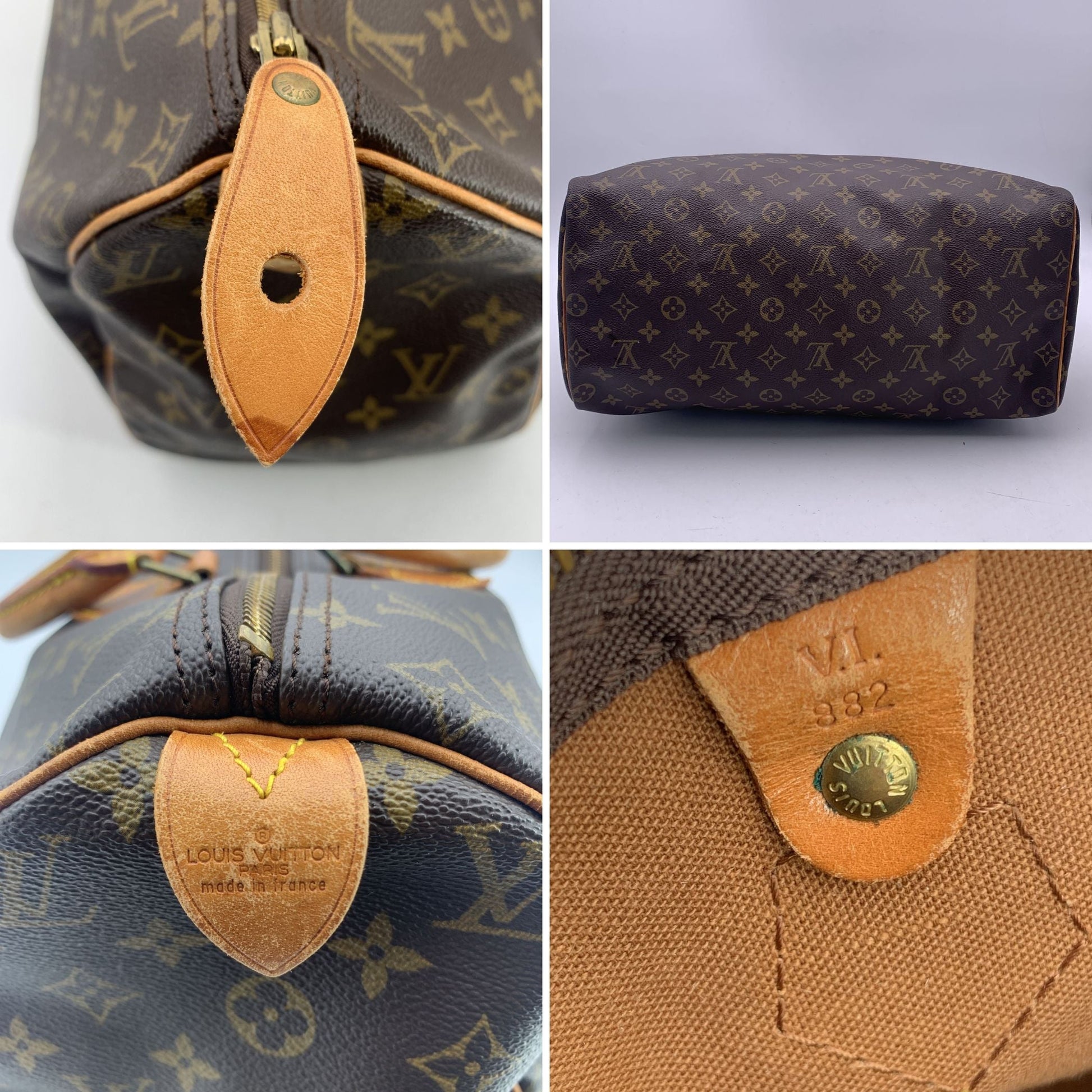 Louis Vuitton Vintage Canvas Monogram Speedy 40 Bag Satchel South Bay Evans General Store