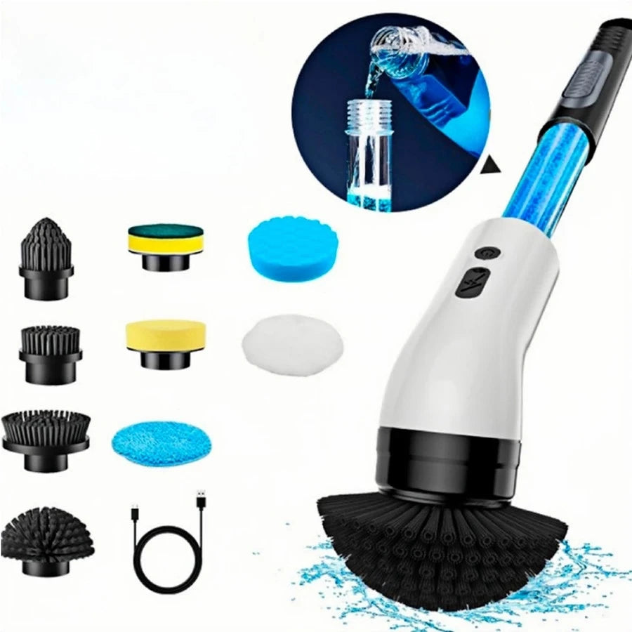 Escova Eletrica de Limpeza 9 em 1 Sem Fio Limpador Multiuso Pratico Para Cozinha , Banheiro prático DAFUSHOP BOUTIQUES Store