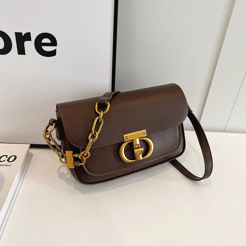 Vintage Baguette Crossbody Bag Stone's Store