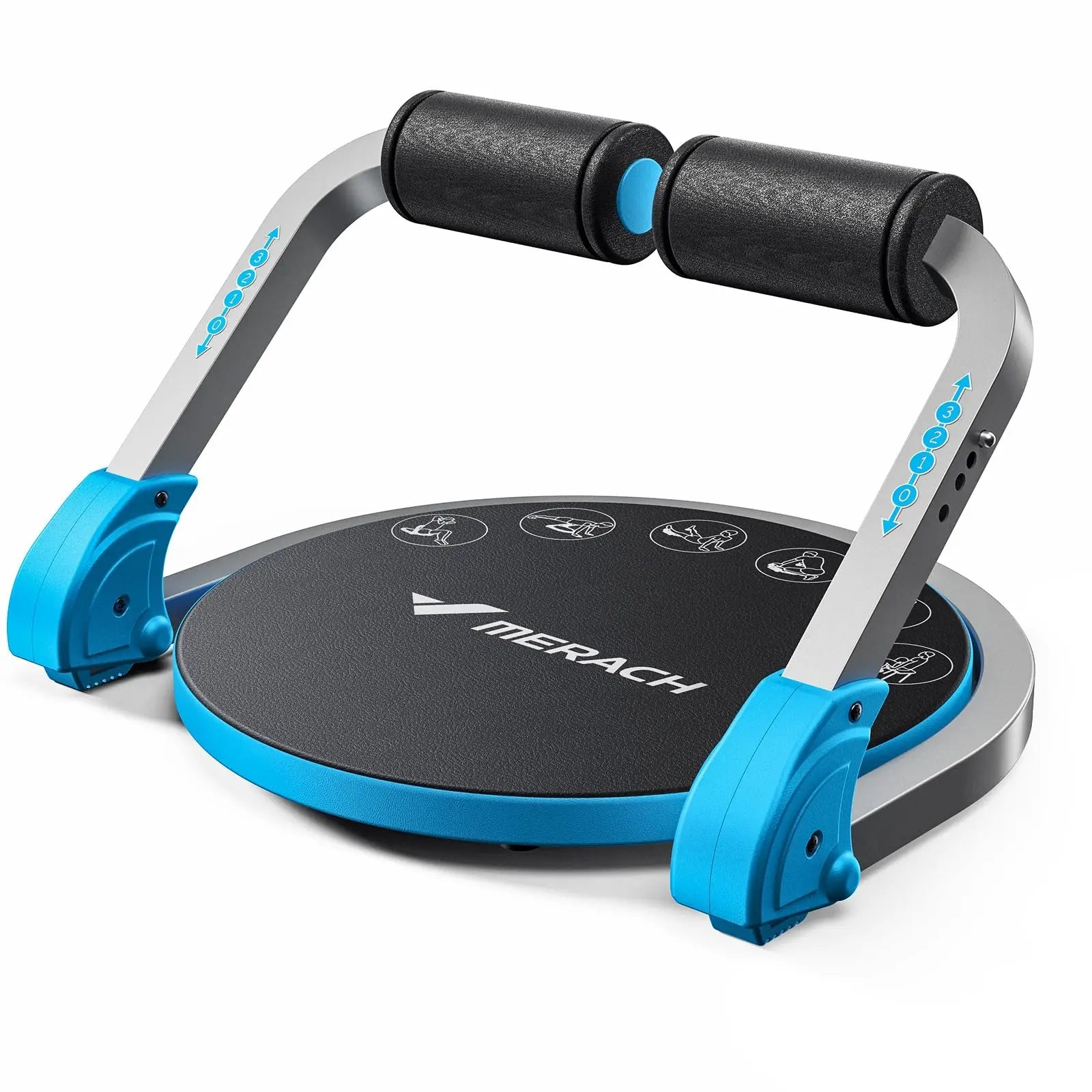Ultimate Ab Toner: Adjustable Resistance & Auto-Rebound for Core Power! MERACH Store