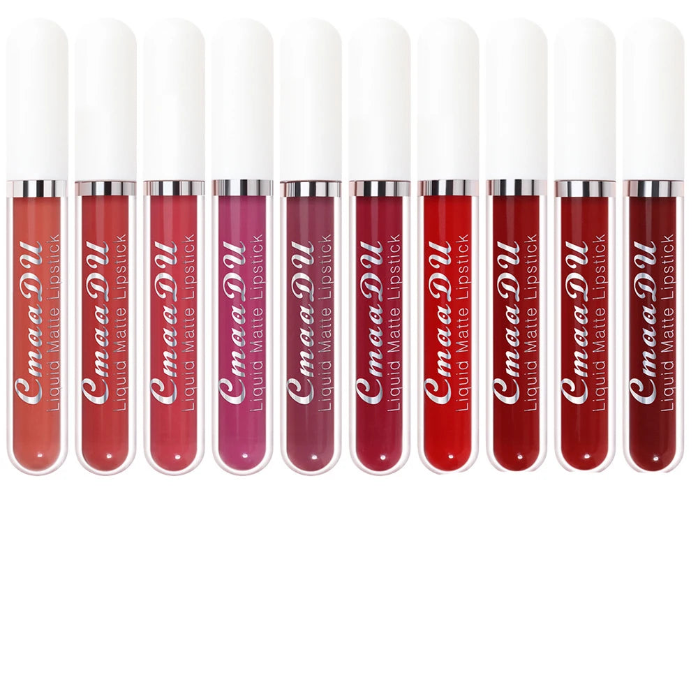 VelvetStay™ Lip Set 💄 — 10 Matte Shades, All-Day Wear