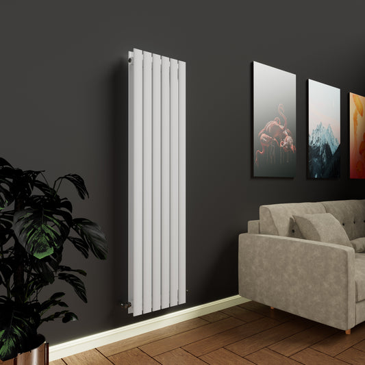 Flat White Vertical Designer Radiator