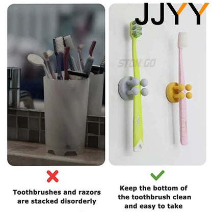 JJYY Silicone Hook Razor Holder Self Adhesive Toothbrush Key Towel AliExpress