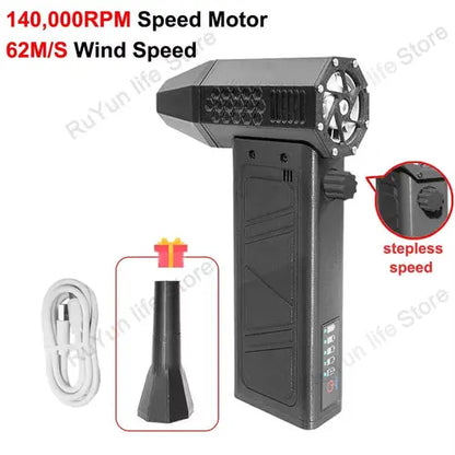 CAER 140,000RPM Air Blower Turbo Jet Fan Electric Power Display