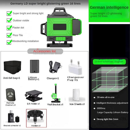 tripod/nivel a laser 16 Lines Laser profesional Level green line Self-leveling 360 autonivelant Shop1103845890 Store