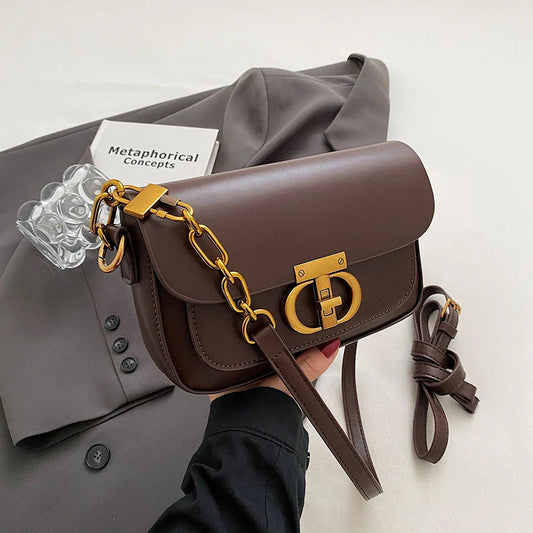 Vintage Baguette Crossbody Bag Stone's Store