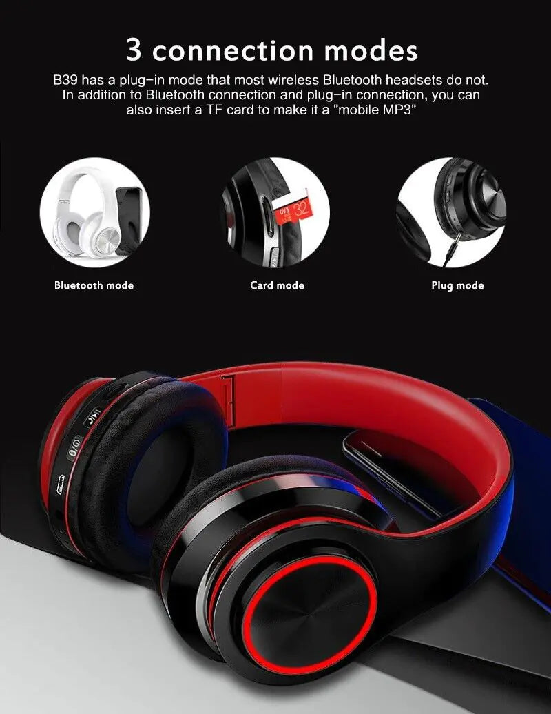 Super Bass Wireless Bluetooth Headphones Mais Mais Store
