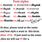 Atoztide Customized Fashion Stainless Steel Name Necklace Personalized
