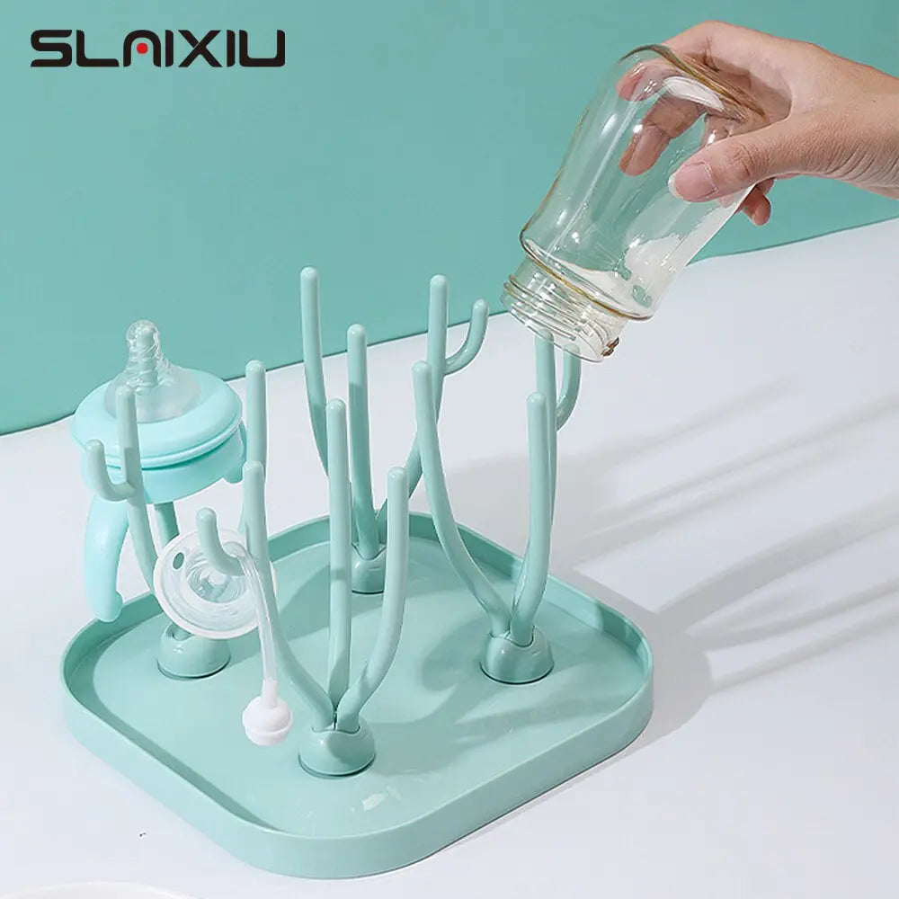 Baby Bottle Drain Rack Drying Racks Nipple Feeding Cup Holder Storage